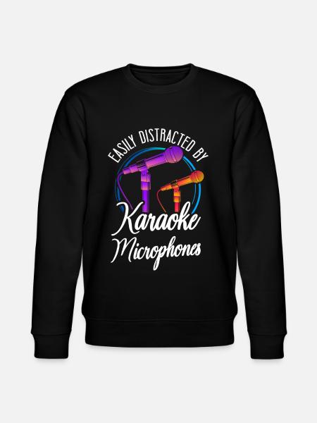 Karaoke Singer Easily Distracted - Stanley/Stella CHANGER Unisex Organic Sweatshirt - black