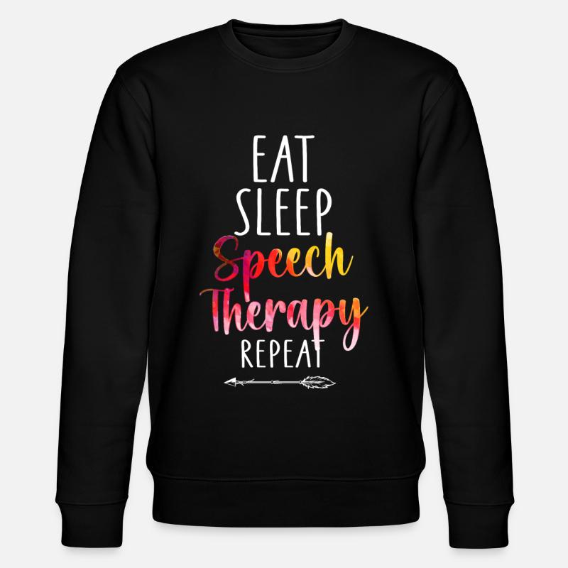Speech Therapist Therapy Assistant - Stanley/Stella CHANGER Unisex Organic Sweatshirt - black