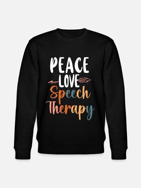 Speech Therapist Therapy Assistant - Stanley/Stella CHANGER Unisex Organic Sweatshirt - black