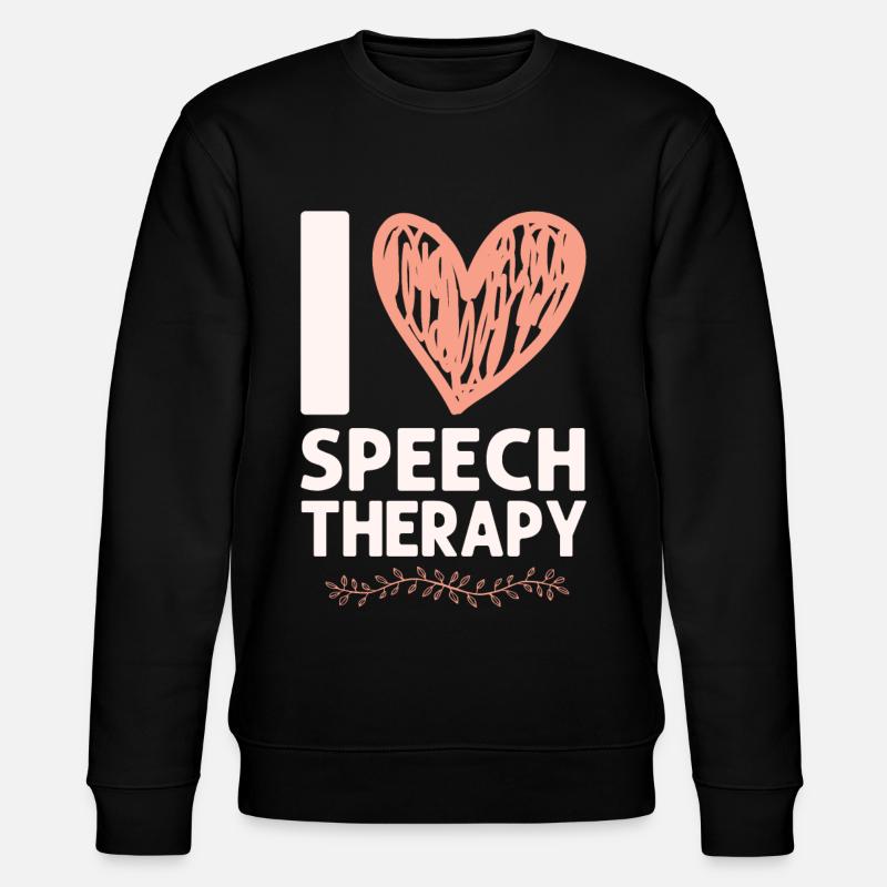 Speech Therapist Therapy Assistant - Stanley/Stella Unisex Bio-Sweatshirt CHANGER  - Schwarz