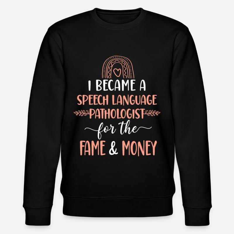 Speech Therapist Therapy Assistant - Stanley/Stella CHANGER Unisex Organic Sweatshirt - black