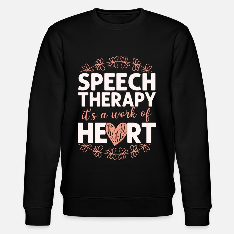 Speech Therapist Therapy Assistant - Stanley/Stella Unisex Bio-Sweatshirt CHANGER  - Schwarz