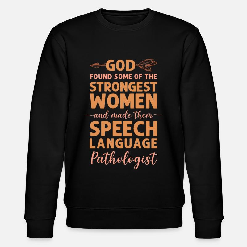 Speech Therapist Therapy Assistant - Stanley/Stella Unisex Bio-Sweatshirt CHANGER  - Schwarz