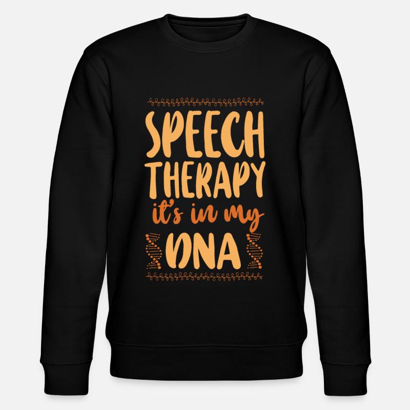 Speech Therapist Therapy Assistant - Stanley/Stella Unisex Bio-Sweatshirt CHANGER  - Schwarz