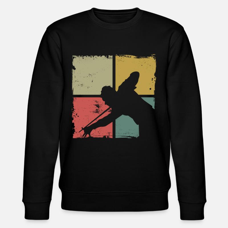 Billiards Pool Player Ball Retro - Stanley/Stella Unisex Bio-Sweatshirt CHANGER  - Schwarz