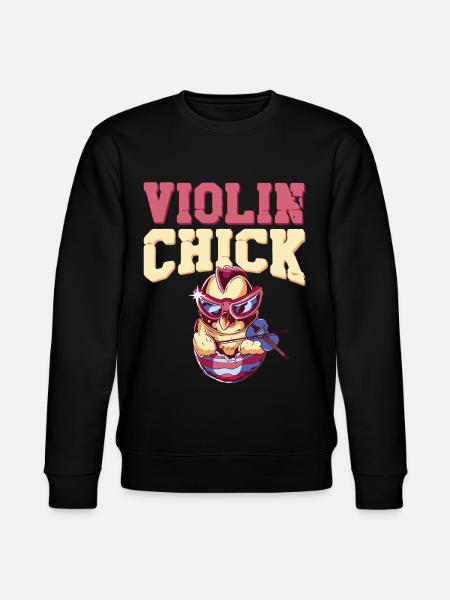 Violon Violoniste Fille Poulet - Sweat bio CHANGER Stanley/Stella Unisexe - noir