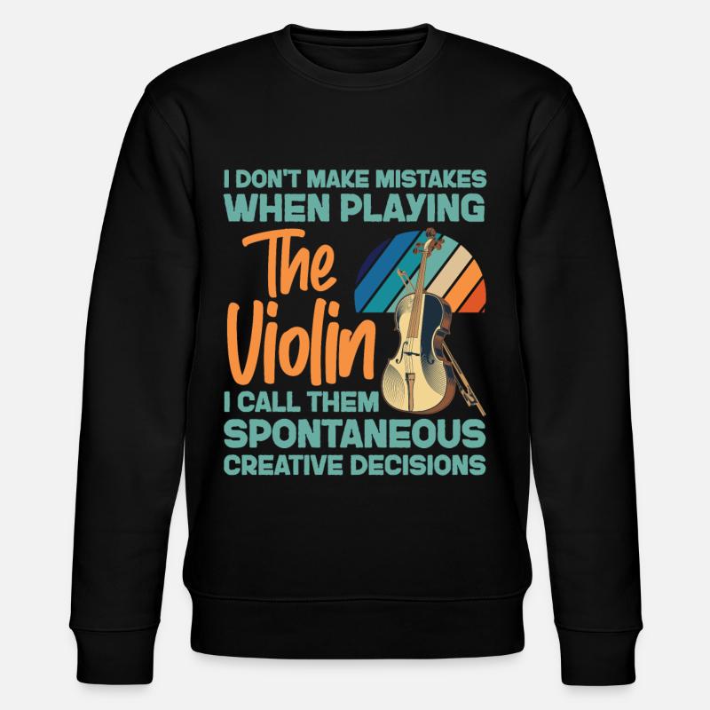 Violoniste Je ne fais pas - Sweat bio CHANGER Stanley/Stella Unisexe - noir
