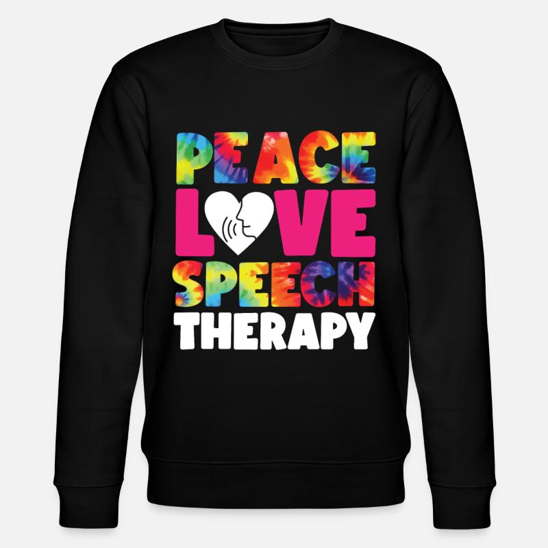 Speech Therapist Therapy Assistant - Stanley/Stella Unisex Bio-Sweatshirt CHANGER  - Schwarz