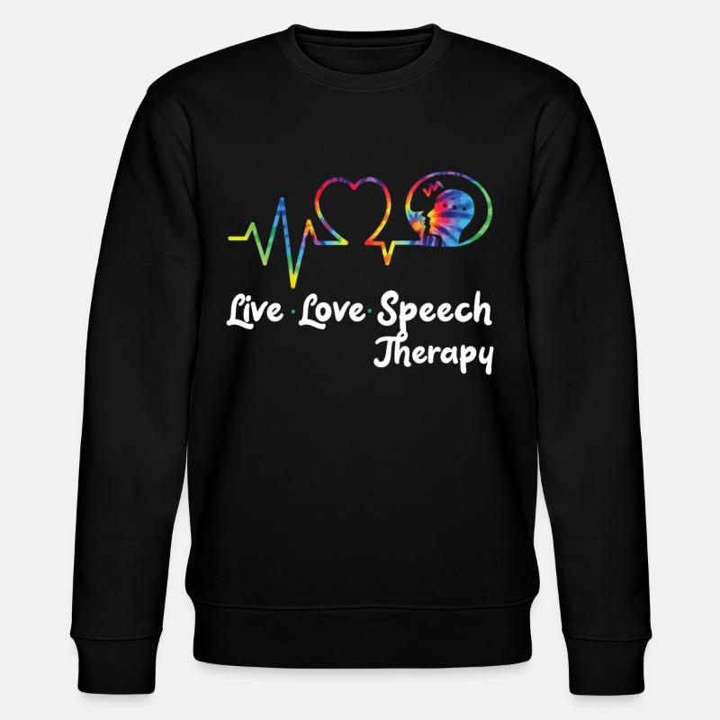 Speech Therapist Therapy Assistant - Stanley/Stella CHANGER Unisex Organic Sweatshirt - black