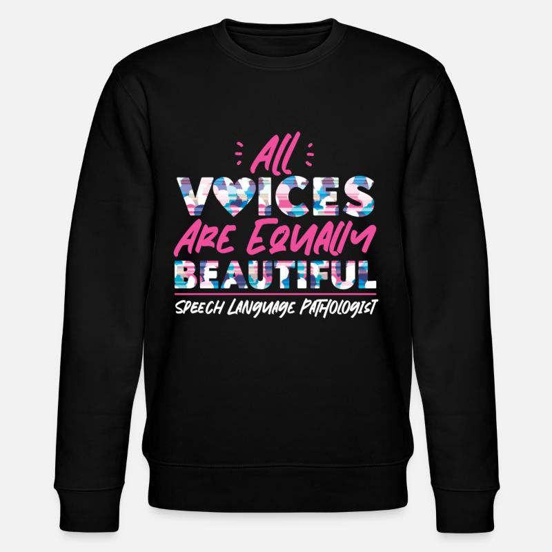 Speech Therapist Therapy Assistant - Stanley/Stella CHANGER Unisex Organic Sweatshirt - black