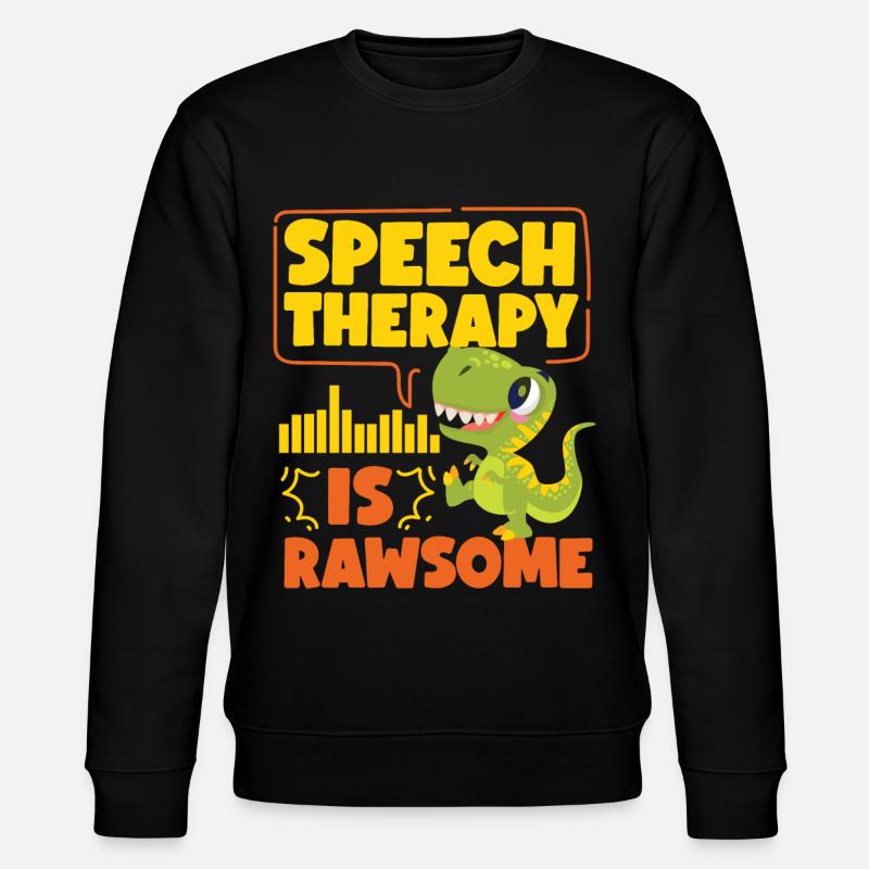 Speech Therapist Therapy Assistant - Stanley/Stella CHANGER Unisex Organic Sweatshirt - black