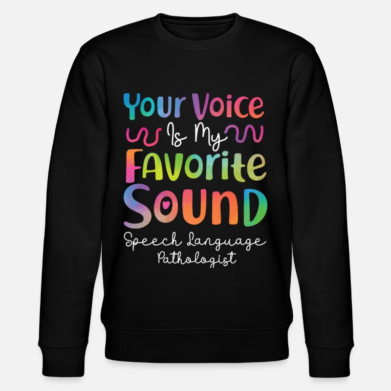 Speech Therapist Therapy Assistant - Stanley/Stella CHANGER Unisex Organic Sweatshirt - black