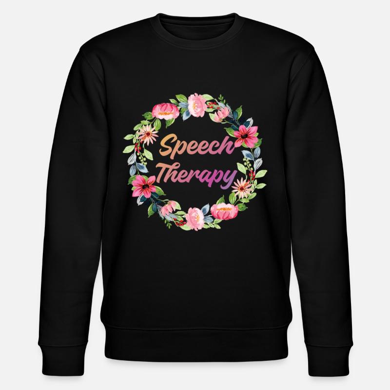 Speech Therapist Therapy Assistant - Stanley/Stella CHANGER Unisex Organic Sweatshirt - black