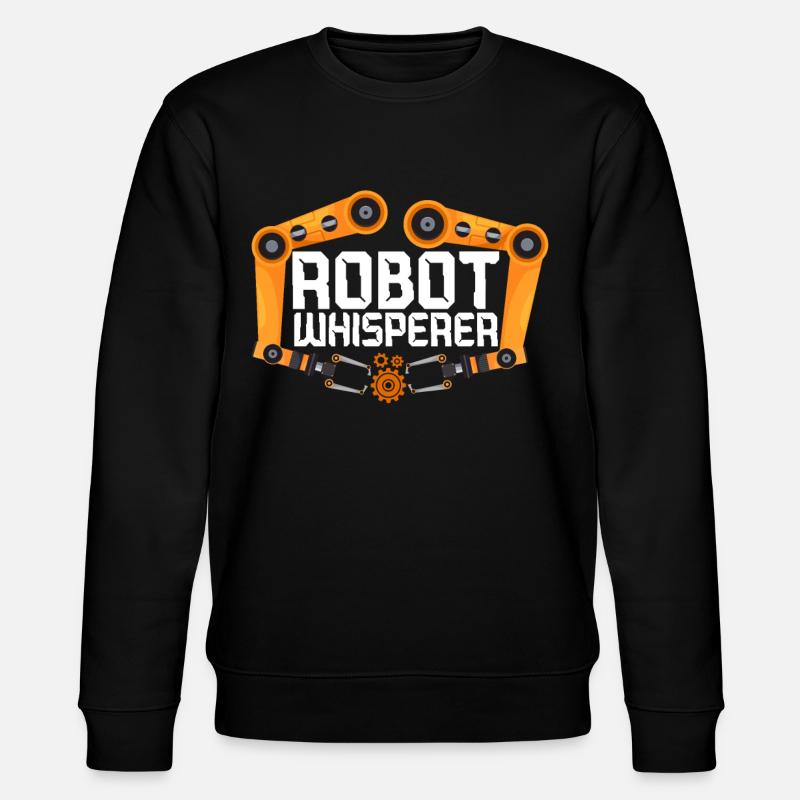 Robot Robotics Engineer Robot - Stanley/Stella CHANGER Unisex Organic Sweatshirt - black