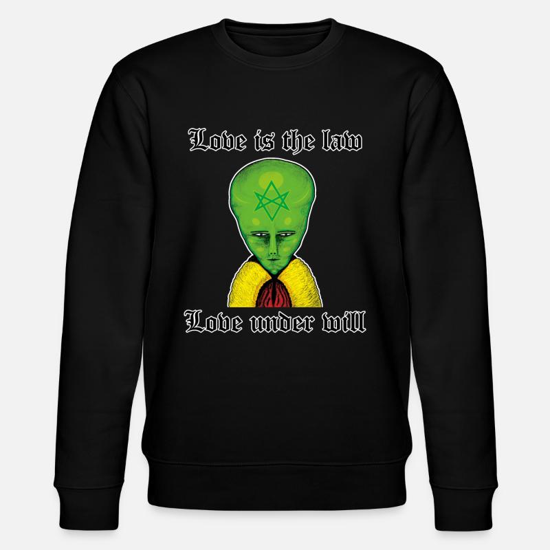 Alien Aiwass LAM - Stanley/Stella Unisex Bio-Sweatshirt CHANGER  - Schwarz