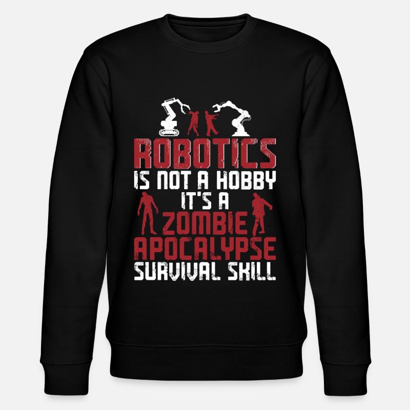Robot Robotics Engineer Robotics - Stanley/Stella Unisex Bio-Sweatshirt CHANGER  - Schwarz
