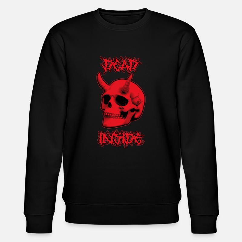 Teufelsschädel tot drinnen - Stanley/Stella Unisex Bio-Sweatshirt CHANGER  - Schwarz