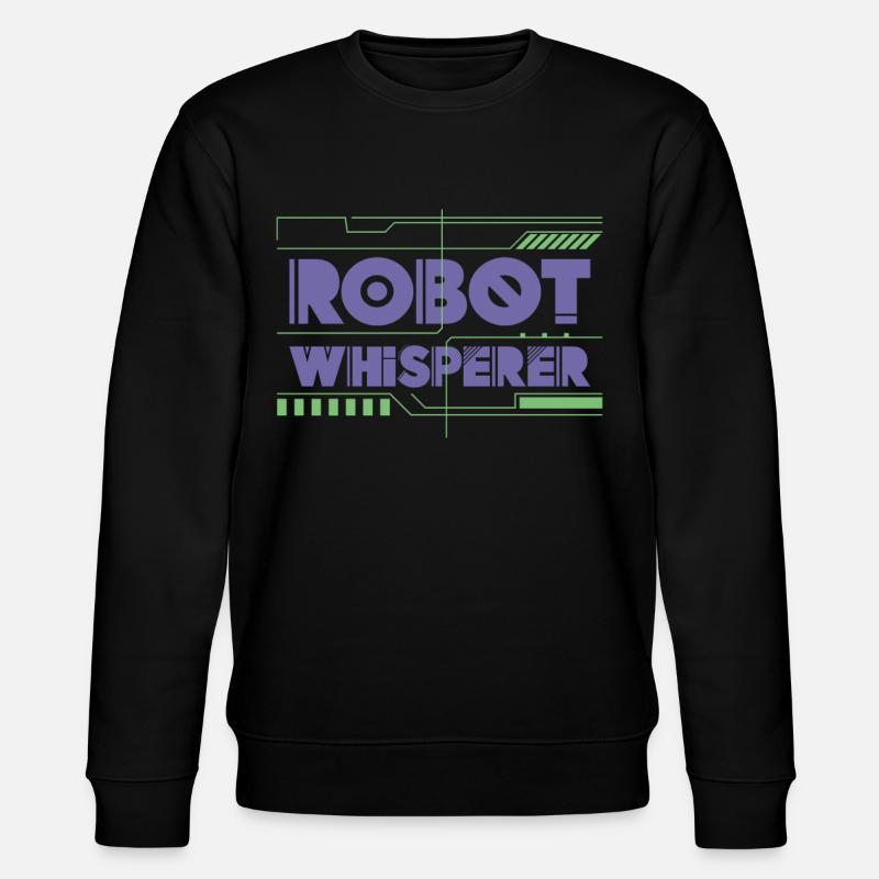 Robot Robotics Engineer Robot - Stanley/Stella CHANGER Unisex Organic Sweatshirt - black