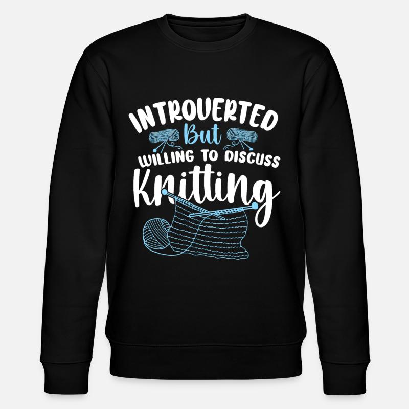 Tricoter Tricoter Introverti Mais - Sweat bio CHANGER Stanley/Stella Unisexe - noir