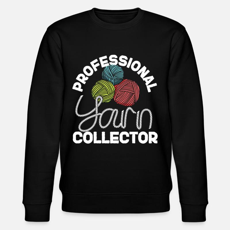 Knitting Knitter Professional Yarn - Stanley/Stella CHANGER Unisex Organic Sweatshirt - black