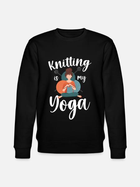 Knitting Knitter Knitting Is My - Stanley/Stella CHANGER Unisex Organic Sweatshirt - black