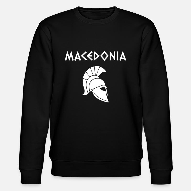 Macedonia flag, macedonia - Stanley/Stella Unisex Bio-Sweatshirt CHANGER  - Schwarz
