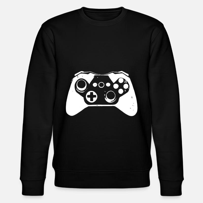 Cooler Gaming Controller für Gamer - Stanley/Stella Unisex Bio-Sweatshirt CHANGER  - Schwarz