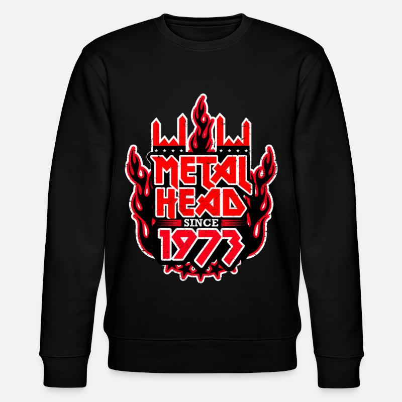 METALHEAD since 1973 - Stanley/Stella Unisex Bio-Sweatshirt CHANGER  - Schwarz