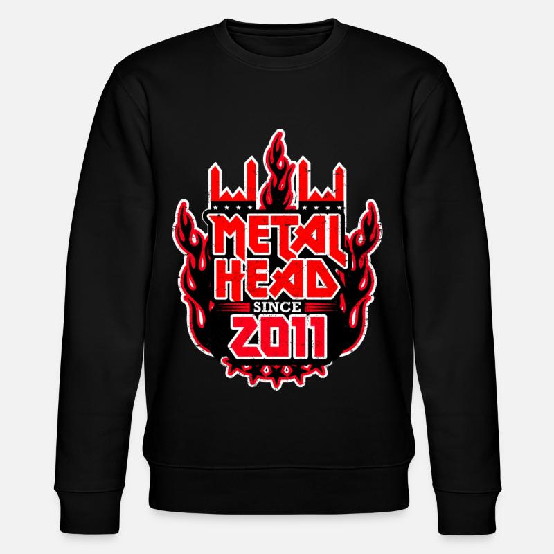 METALHEAD since 2011 - Stanley/Stella Unisex Bio-Sweatshirt CHANGER  - Schwarz
