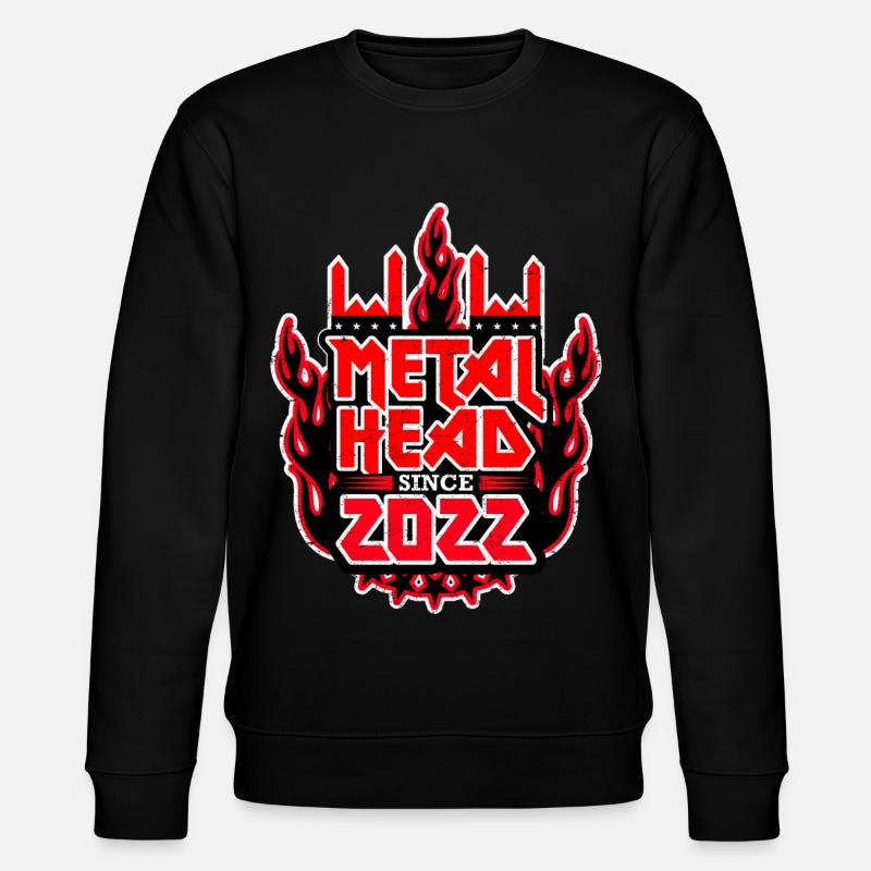 METALHEAD since 2022 - Stanley/Stella Unisex Bio-Sweatshirt CHANGER  - Schwarz