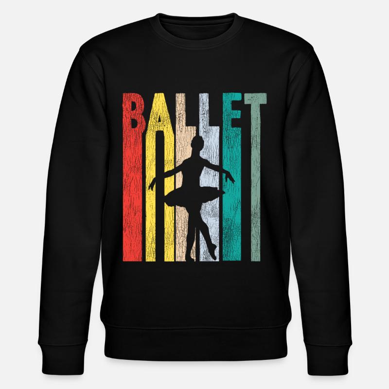 Ballet Danseuse Danse Ballerine - Sweat bio CHANGER Stanley/Stella Unisexe - noir