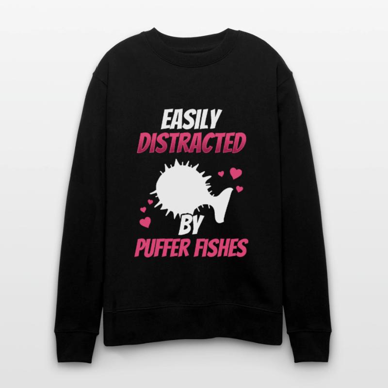 Distrait par le poisson-globe Poisson-globe géant Sweat bio CHANGER Stanley/Stella Unisexe