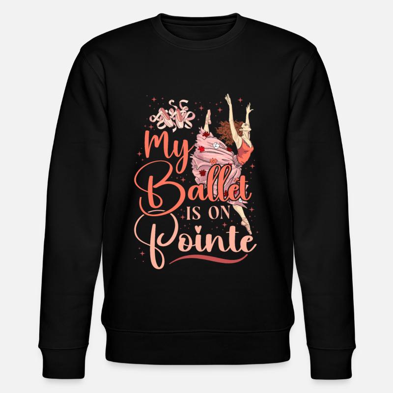 Ballet Danseuse Danse Ballerine - Sweat bio CHANGER Stanley/Stella Unisexe - noir