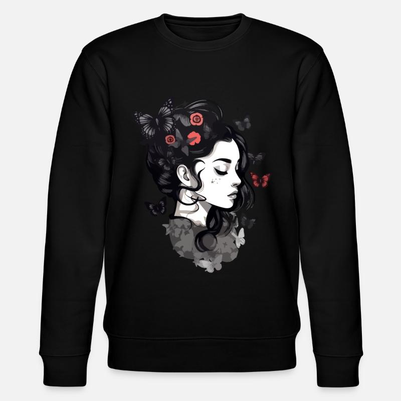 Filles gothiques et papillons: esthétique - Sweat bio CHANGER Stanley/Stella Unisexe - noir