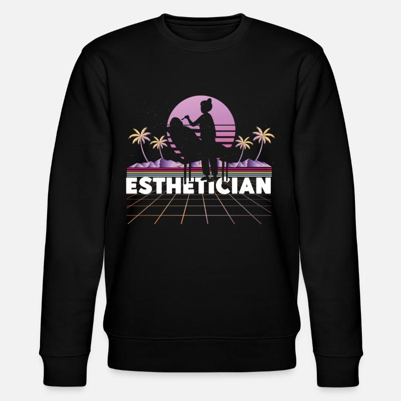 Cute Licensed Esthetician Skincare - Stanley/Stella CHANGER Unisex Organic Sweatshirt - black
