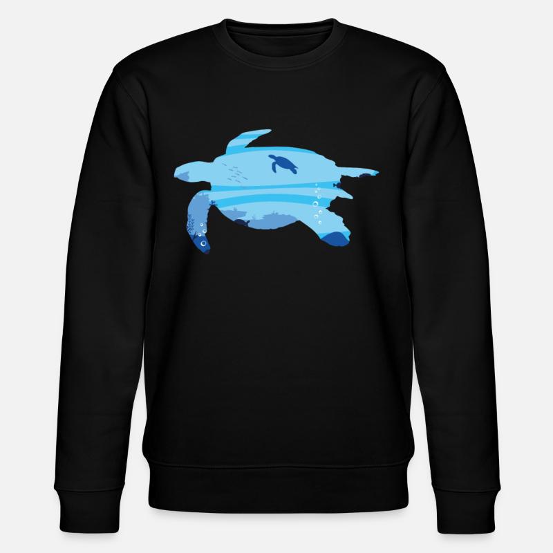 Tortue de mer - Sweat bio CHANGER Stanley/Stella Unisexe - noir