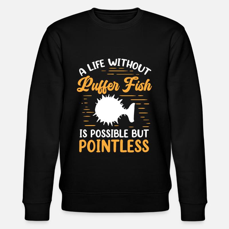 Leben ohne Kugelfisch Riesenkugelfisch - Stanley/Stella Unisex Bio-Sweatshirt CHANGER  - Schwarz