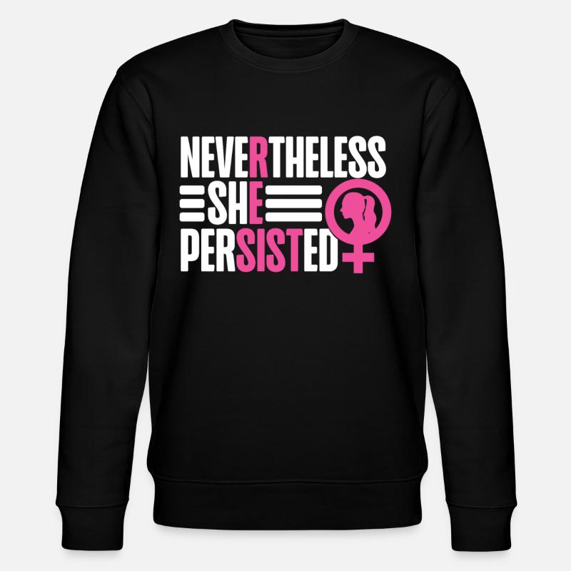 Feminist Nevertheless She - Stanley/Stella Unisex Bio-Sweatshirt CHANGER  - Schwarz