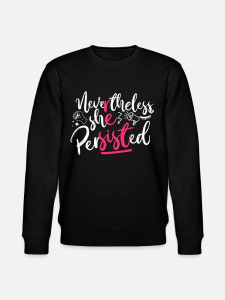 Feminist Nevertheless She - Stanley/Stella CHANGER Unisex Organic Sweatshirt - black