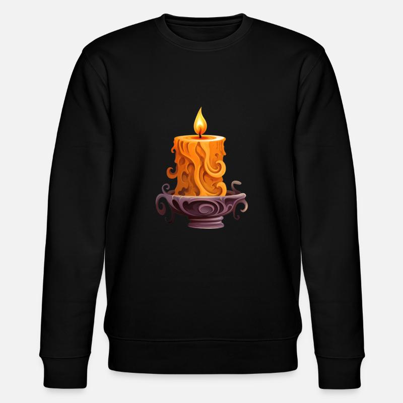 Spooky Candlelight: Halloween Pumpkin Design - Sweat bio CHANGER Stanley/Stella Unisexe - noir