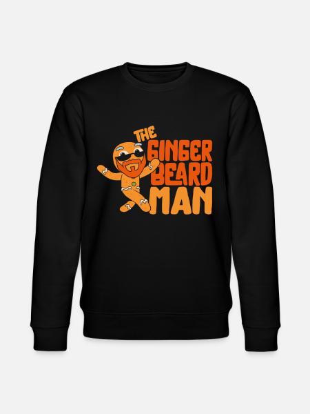 Beard Lover Bearded Man Christmas - Stanley/Stella CHANGER Unisex Organic Sweatshirt - black