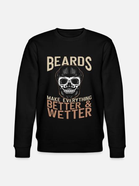 Beard Lover Bearded Man Beards - Stanley/Stella CHANGER Unisex Organic Sweatshirt - black