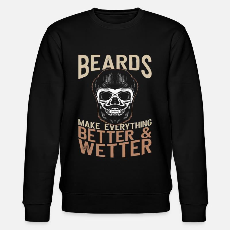 Beard Lover Bearded Man Beards - Stanley/Stella CHANGER Unisex Organic Sweatshirt - black