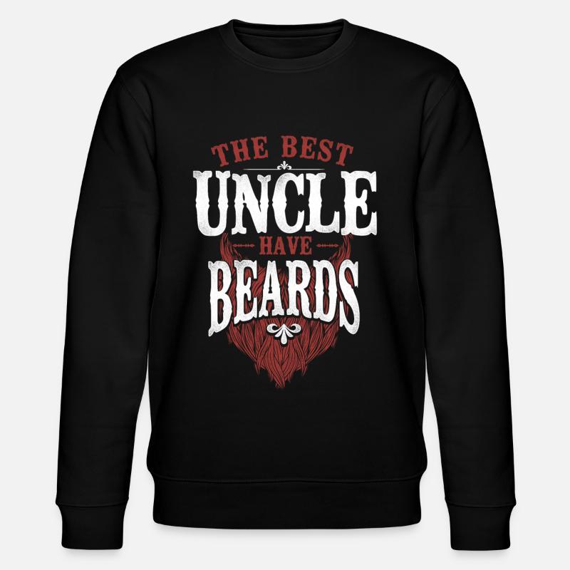 Beard Lover Bearded Man Uncle - Stanley/Stella CHANGER Unisex Organic Sweatshirt - black