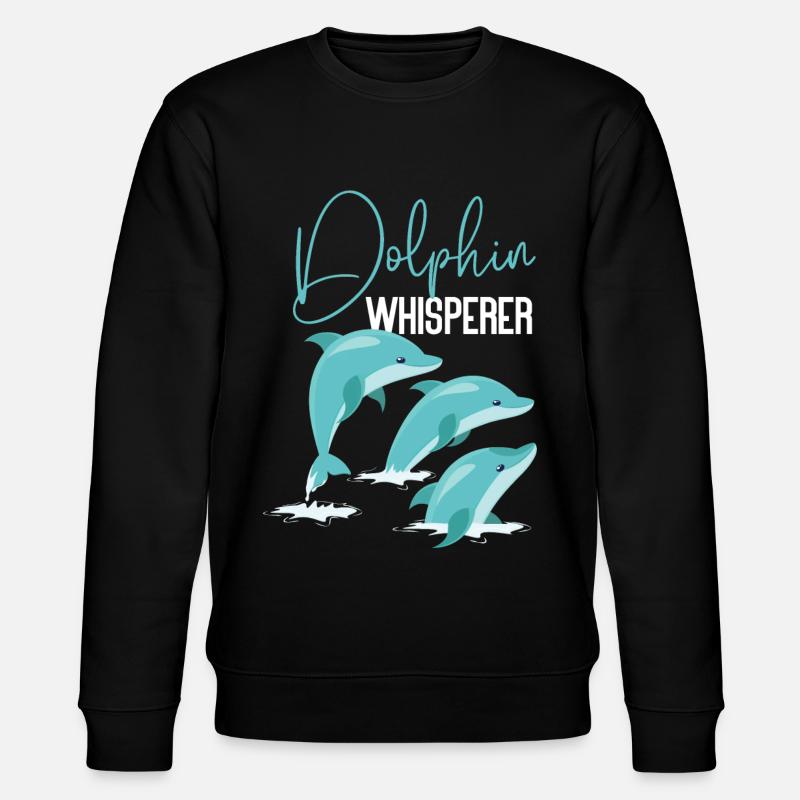 Dolphin Dolphin Whisperer - Stanley/Stella CHANGER Unisex Organic Sweatshirt - black