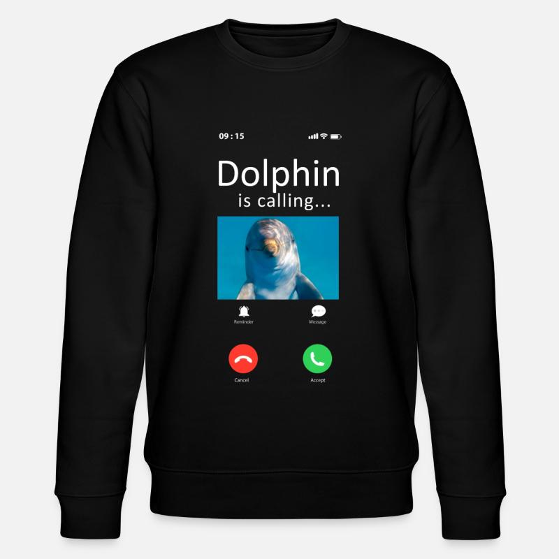Dolphin Phone Display Dolphin Est - Sweat bio CHANGER Stanley/Stella Unisexe - noir