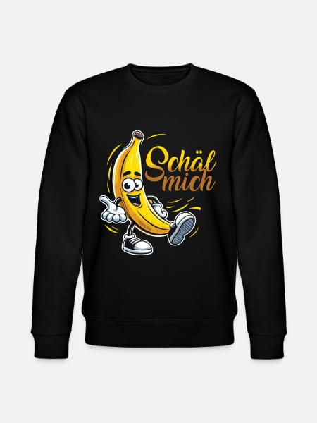 Coole Banane: Schäl mich! - Stanley/Stella Unisex Bio-Sweatshirt CHANGER - Schwarz