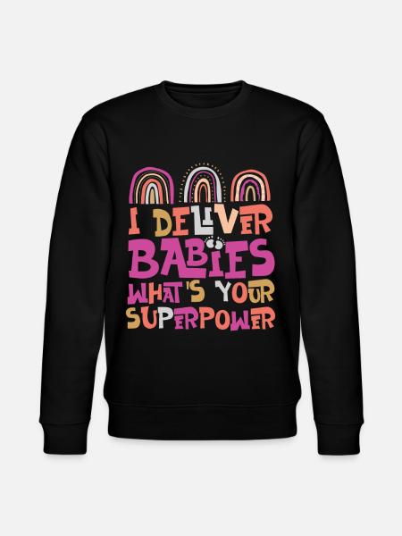 LD Labour And Delivery Nurse - Stanley/Stella CHANGER Unisex Organic Sweatshirt - black