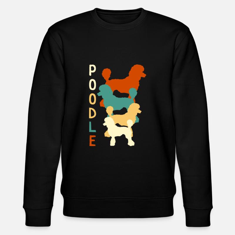 Pudel Vintage - Stanley/Stella Unisex Bio-Sweatshirt CHANGER  - Schwarz