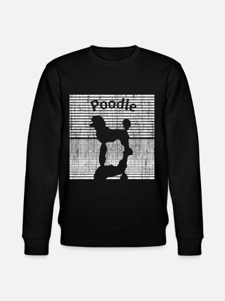 Poodle black white - Stanley/Stella CHANGER Unisex Organic Sweatshirt - black